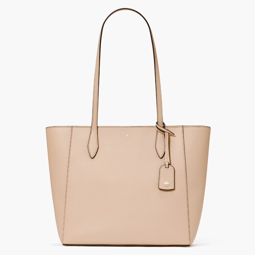 New Kate Dana Saffiano Tote Warm Beige